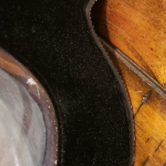 Free people velvet platform clear wedge sandal - Picture 4 of 12